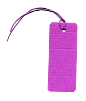 Price tag or address label with string
