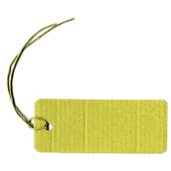 Price tag or address label with string