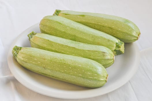 Detail of courgettes or zucchini vegetable food