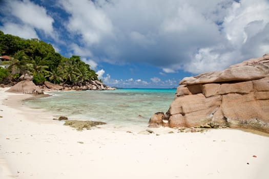Exotic beach and sea in the South Seas
