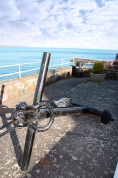 ship anchor on display in ardmore county waterford ireland