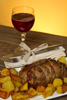 roast with potatoes
