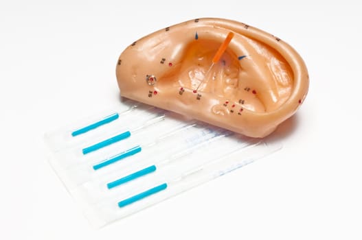 Acupuncture needles,ear model