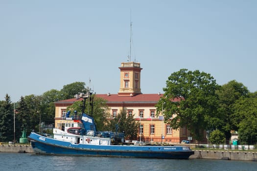 Harbour master's office in the Polish city of Świnoujście