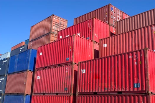 containers at the port for shipment