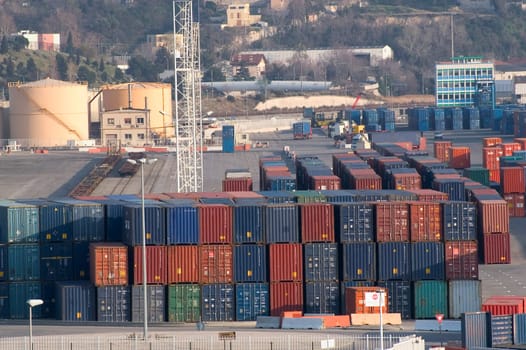 containers at the port for shipment