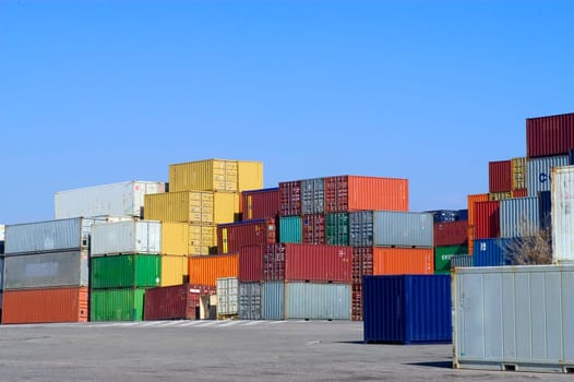 containers at the port for shipment