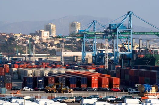 containers at the port for shipment