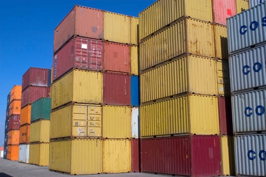 containers at the port for shipment