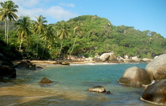 Relax in Colombia: Beautiful Tayrona Beach on Caribbean Coast
