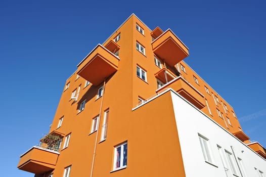 Modern apartment house in Munich in Bavaria