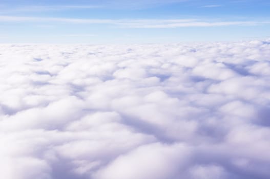 Photo of clouds taken from above