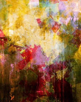 Mixed Media Collage - Abstract Background