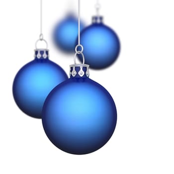 Christmas baubles background 11 blue