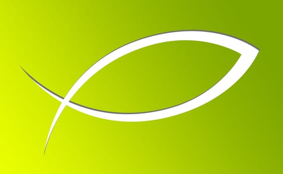 Pisces Symbol - Green