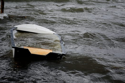 Boat in a storm