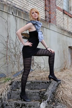 The black tights