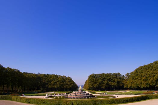 View towards the fountain