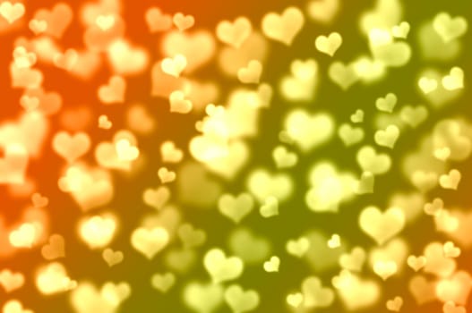 Illustration on Relationship - Background - Hearts