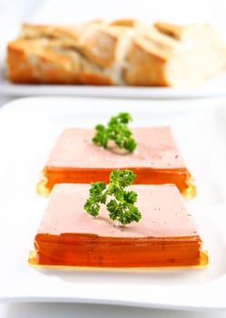 Delicious liver pate - gourmet food