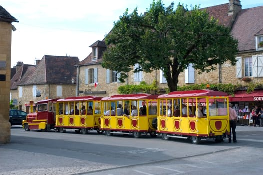 Small tourist train of Dome