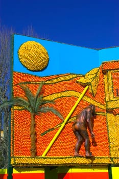 With this occasion the gardens are the theater of construction of monument out of oranges and lemons on a different topic each years.