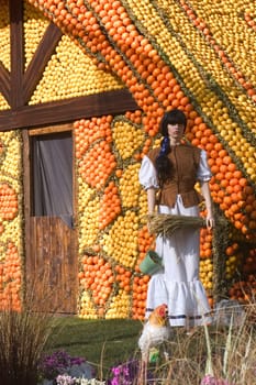 With this occasion the gardens are the theater of construction of monument out of oranges and lemons on a different topic each years.