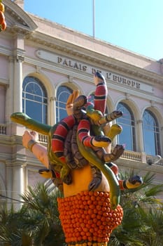 With this occasion the gardens are the theater of construction of monument out of oranges and lemons on a different topic each years.