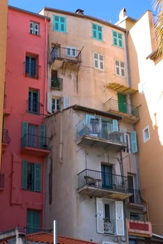 Town of Menton on the French Riviera to the Italian border