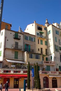 Town of Menton on the French Riviera to the Italian border