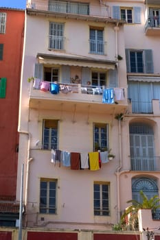 Town of Menton on the French Riviera to the Italian border