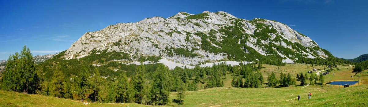 Tauplitzalm with traweng and Tauplitzsee