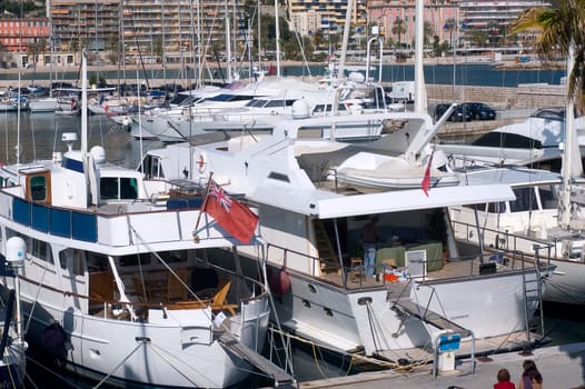 yachts in Monaco Harbour