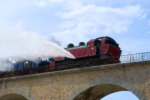 little tourist steam train from Anduze