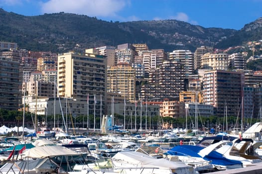yachts in Monaco Harbour
