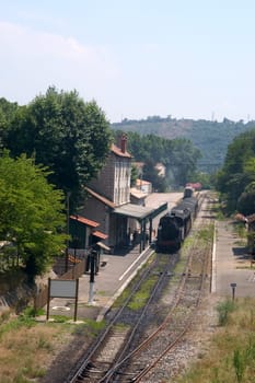 little tourist steam train from Anduze