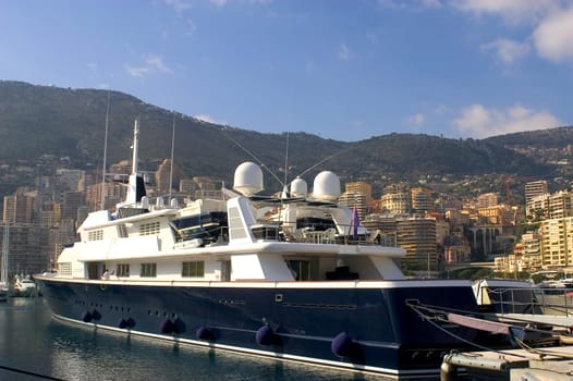 yachts in Monaco Harbour