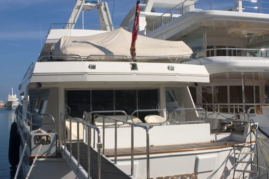 yachts in Monaco Harbour
