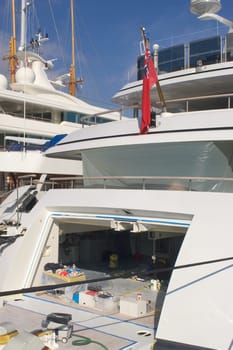 yachts in Monaco Harbour