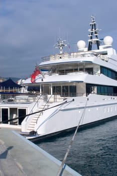 yachts in Monaco Harbour