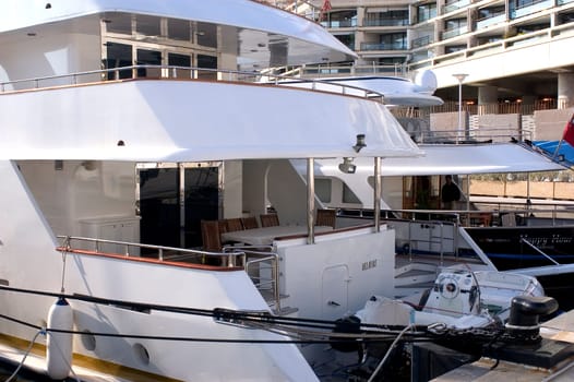 yachts in Monaco Harbour