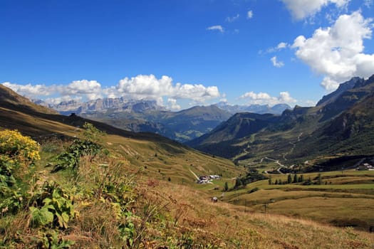 Falzarego Pass in South Tyrol