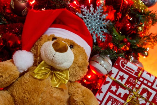 Gifts under the tree for Christmas day