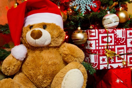Gifts under the tree for Christmas day