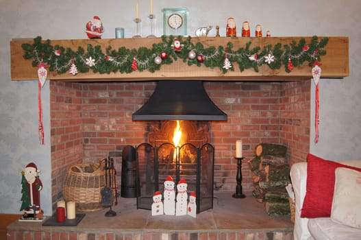 Festive Fireplace