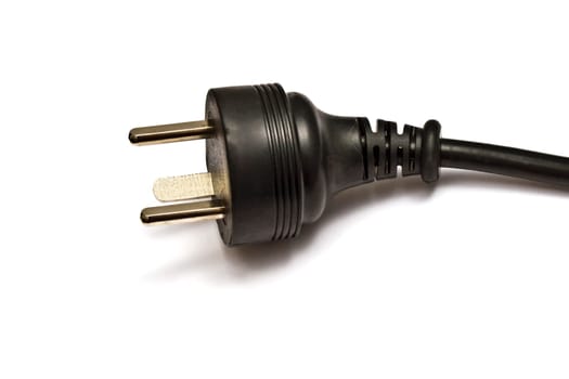 Electric plug isolated on the white background