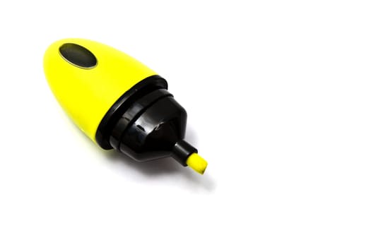 Yellow Highlighter isolated on white background