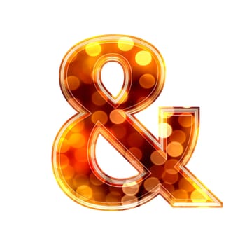 3d sign with glowing lights texture - &amp