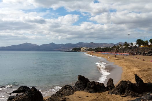 Puerto del Carmen,Lanzarote,Spain,Beach