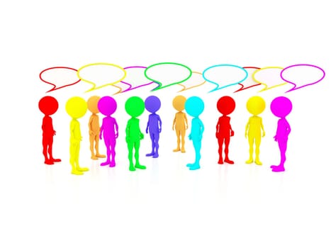 several people sharing their opinions and voicing concerns and criticism to communicate their thoughts